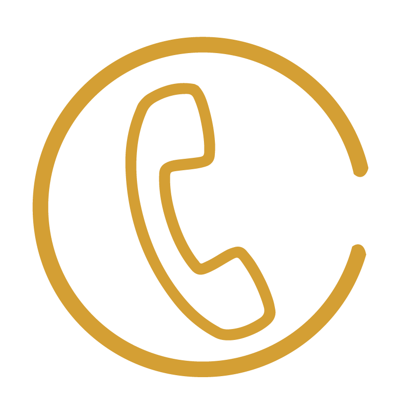 contact telephone picto gold